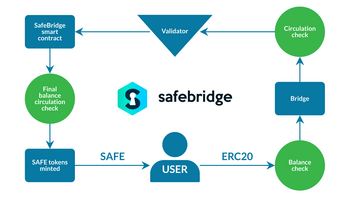 Flow diagram highlighting Safebridge functionality